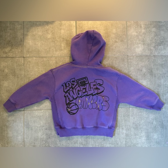 Kids Purple NBA Lakers Sweatshirt - Picture 2 of 3